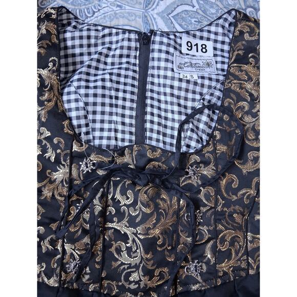 Edelweiss Creek Womens size Small Oktoberfest Dirndl Embriodered Milkmaid Dress - Picture 12 of 13